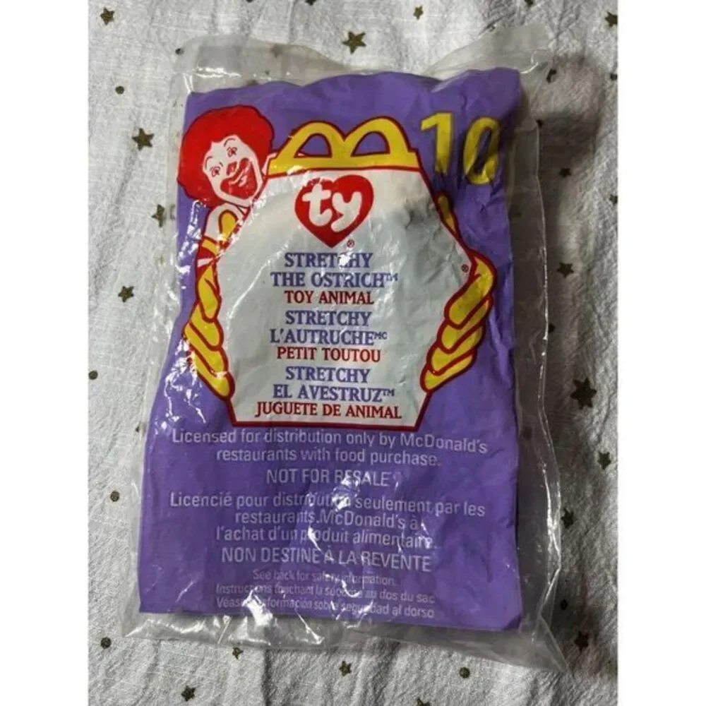 Stretchy the Ostrich #10‎ TY Teenie Beanie Baby 1999 FREE SHIPPING